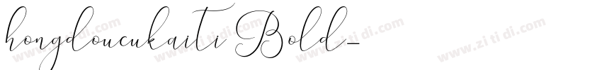 hongdoucukaiti Bold字体转换